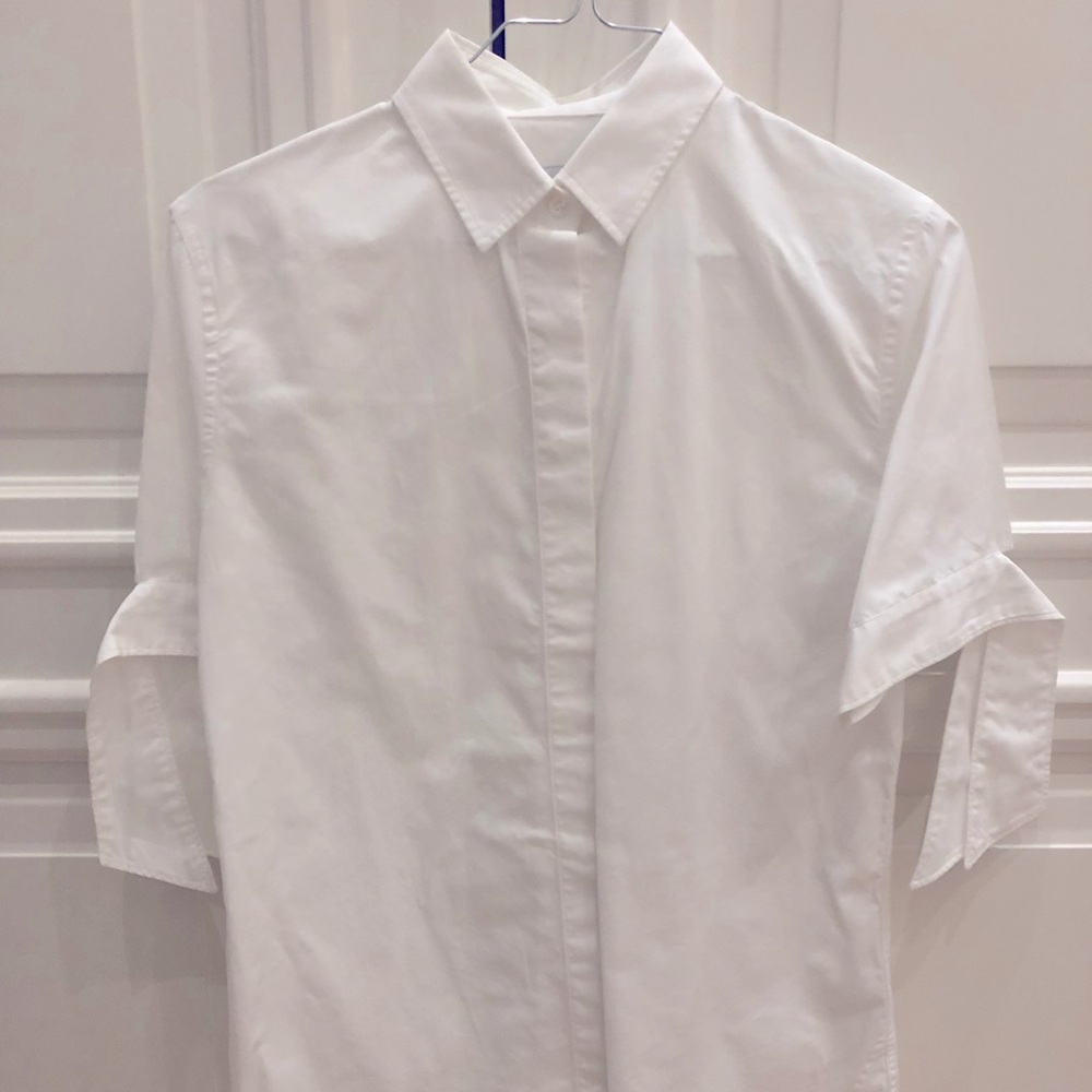 Figaret Paris, short sleeve shirt with bow tie